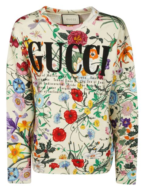 gucci flower ssweatshirt